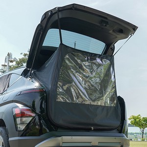 케이엠모터스 코나2세대 트렁크 모기장 텐트, 차박 모기장 우레탄창 텐트, 코나2세대(1P)