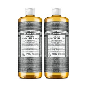 닥터브로너스 얼그레이 퓨어 캐스틸 솝 홍차향, 950ml, 2개