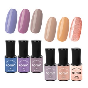 ROMO 로모 젤네일 6종 세트, 17.로모젤 6종 6K1 [그레이시 뮤트], 30g, 1개