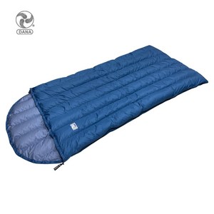 다나 롯지CT- 덕다운 520g 면소재 안감 캠핑 트레킹 여행 차박 침낭 추천, 스틸블루, 1개