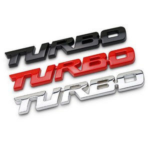 RAMIR TURBO 터보 스포츠 메탈 자동차 엠블럼 스티커 1P, 실버(1406-3), 1개