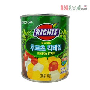 (주)동서 리치스 트로피칼 후르츠 칵테일, 850g, 1개