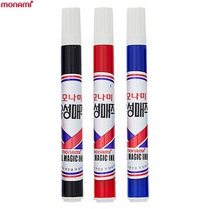 [모나미] 유성매직 1.5mm 둥근닙 1다스(12개입), 청색, 12개