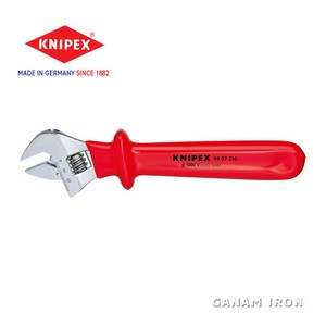 독일 KNIPEX 몽키스패너(절연) 98-07-50, 1개