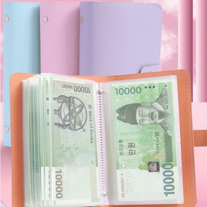 트리플K 현금바인더 다이어리 지폐수납지갑, 핑크