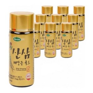 한미헬스 산삼배양근 골드 건강음료, 100ml, 50개