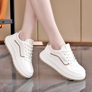 Moden Fashion 여성 트렌디 컬러 배색 키높이 운동화 워킹화 L37