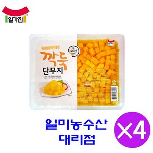 [일가집]깍둑단무지 3kgx4개 일미농수산 대리점, 3kg, 4개