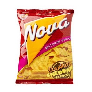 Nova chips county chedda flavo 노바 멀티그레인 스낵 체다 치즈맛, 78g, 1개