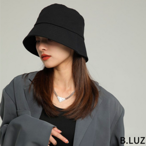 B.LUZ 모던 데일리 버킷햇 여성 기본 벙거지 모자