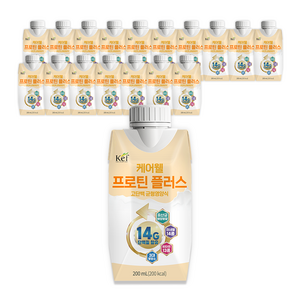 케어웰 프로틴 플러스, 200ml, 18개