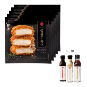 [사보텐] 등심돈카츠 5팩 + 소스 3종 중 택 1, 돈카츠소스 220g, 130g, 5개