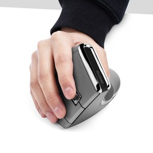 무선 블루투스 버티컬마우스 2IN1리시버 USB C포트 호환 멀티태스킹 DPI변환 좋은그립감 손목보호 손목터널증후군
