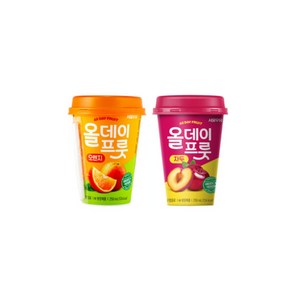 서울우유 올데이프룻 오렌지250ml x 5개입 + 자두250ml x 5개입 (총10개), 190ml