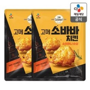 고메 소바바 치킨 소이허니 순살 375G, 2개