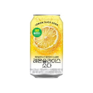 레몬 슬라이스 소다, 6개, 340ml