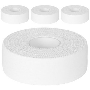 파쿠스 스포츠 면 테이프 씨테이프 C-TAPE 화이트 2.5cm x 13.7m, 4개, 1개입