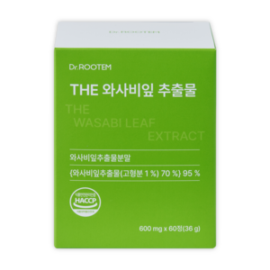 국내산 와사비잎 고함량 추출물 시니그린 이소비텍신 HACCP 식약청인증, 1박스, 60정