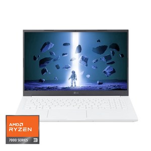 LG전자 2023 울트라PC 15 라이젠3 라이젠 7000 시리즈, 화이트, 256GB, 16GB, WIN11 Home, 15U40R-GR36K