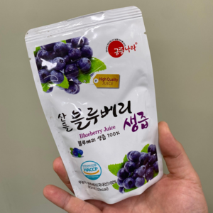 국산 무농약 블루베리 100% 생즙 착즙주스 (맛보기 5/20/30), 5포, 80ml