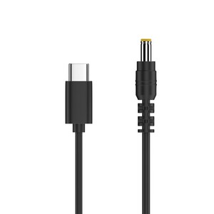 타입 C-DC 전원 케이블 4.9ft 12V USB-C-DC5.5 x 2.1mm 3.5x1.35mm 라우터용 충전 케이블 컨버터 스피커, 5525, 1개