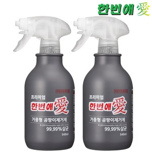 한번애 거품형 프리미엄 곰팡이제거제 (540ml) 벽지 벽 화장실 욕실 베란다 창틀 지하실, 거품형 한번애 540ml (2통), 2개, 540ml