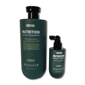 씨투엠 캔디 뉴트리션 스캘프 샴푸 토닉 세트, 1개, 200ml