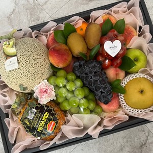 과일세트 과일바구니 고급 명절과일세트 예단과일 출산축하 병문안 첫인사 선물, 특별제작-직사각형, L