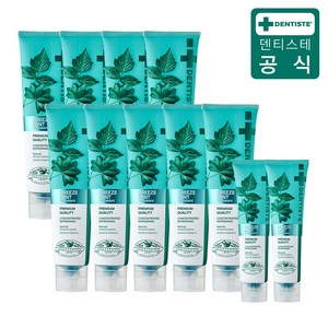 [공식몰] 덴티스테 뉴 브리즈민트 무불소 무색소 입냄새 구취제거 치약, 180gx9 + 60gx2