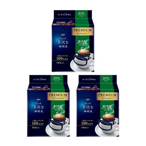 AGF 럭셔리한 커피점 레귤러 커피 프리미엄 킬리만자로 블렌드 14봉입 3개 일본, 14개입