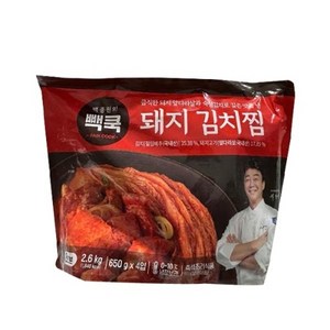 기타 [코스트코] 백종원의 빽쿡 돼지김치찜 650gx4_냉장, 4개, 2.6kg