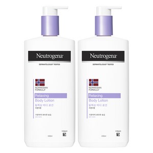 뉴트로지나 릴랙싱 바디 로션 라벤더향, 450ml, 2개