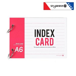 모닝글로리 정보카드 A6 index cad 단어장 암기장 메모장