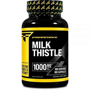 Primaforce Milk Thistle 180 Capsules 1000mg Equivalent - Gluten Free Non-GMO Dietary Supplement fr, 1개, 180정