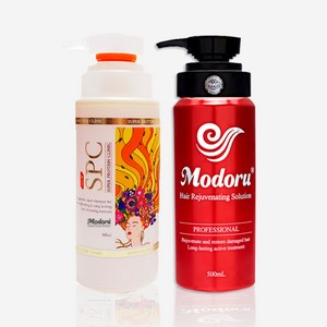 모도루 리쥬브네이팅 단백질 손상모트리트먼트 500ml+SPC 500ml 손상모 염색탈색모발용 [2종세트], 1개, 500ml