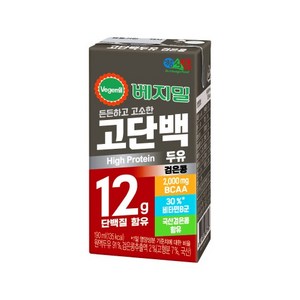 베지밀 고단백두유 검은콩, 190ml, 32개