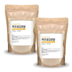 국내산 슈퍼 푸드 맥주 효모 분말, 500g, 2개