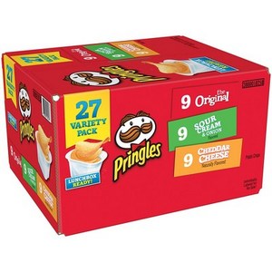 Pringles 프링글스 감자칩 미니사이즈 버라이어티 팩 27개입(1박스), 549g, 1개