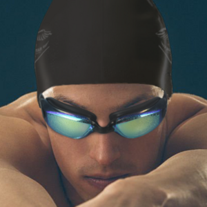 매직스타 와이드 수경 (컬러미러코팅 안티포그 성인수경 물안경 수영고글 MSW2UG01), 블랙, 1개