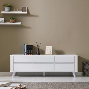 [아트랙] 네오 2단 1500 1800 거실장 2단거실장 tv다이 협탁 거실장세트 (색상3종), 화이트