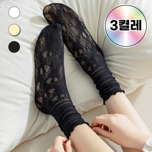 여리삭스 여름 시스루 레이스 양말
