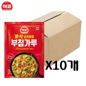 해표 부침가루 1kg, 10개