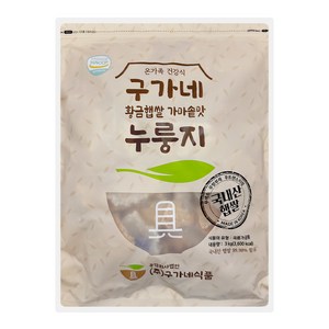 구가네식품 황금햅쌀 가마솥맛 누룽지, 3kg, 1개