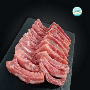 [고기올] 한돈 냉장 등갈비 1kg 1개, 쪽갈비(절단)