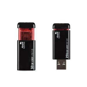 액센 U301 PUSH 초고속 클릭형 USB3.0 메모리, 32GB, 1개