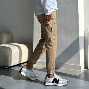 남자 남성 고퀄리티 사계절 스판 카고 조거 밴딩 팬츠 바지 빅사이즈