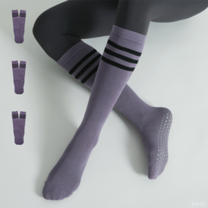 루미네코 여성용 미끄럼방지 필라테스 요가 장목양말 3켤레 세트