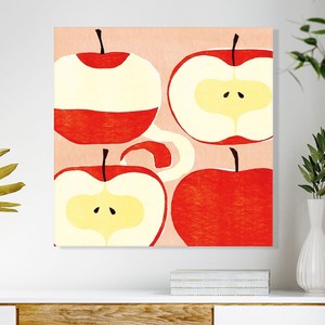 세잔느화실 행운 액자 돈들어오는 풍수인테리어 사과그림 apple 4cuts, 24x24cm