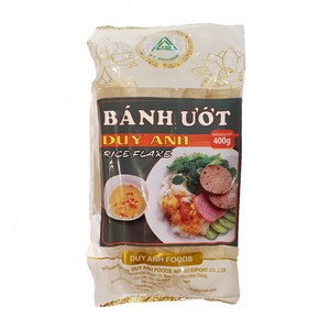 베트남 두이안 라이스 플레이크 건면 BANH UOT 클린행주증정, 1개, 400g