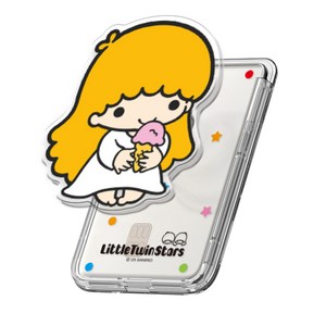 산리오 투명 맥세이프 카드지갑 스마트톡 거치대, 1개, 위크앤드_리틀트윈스타_라라